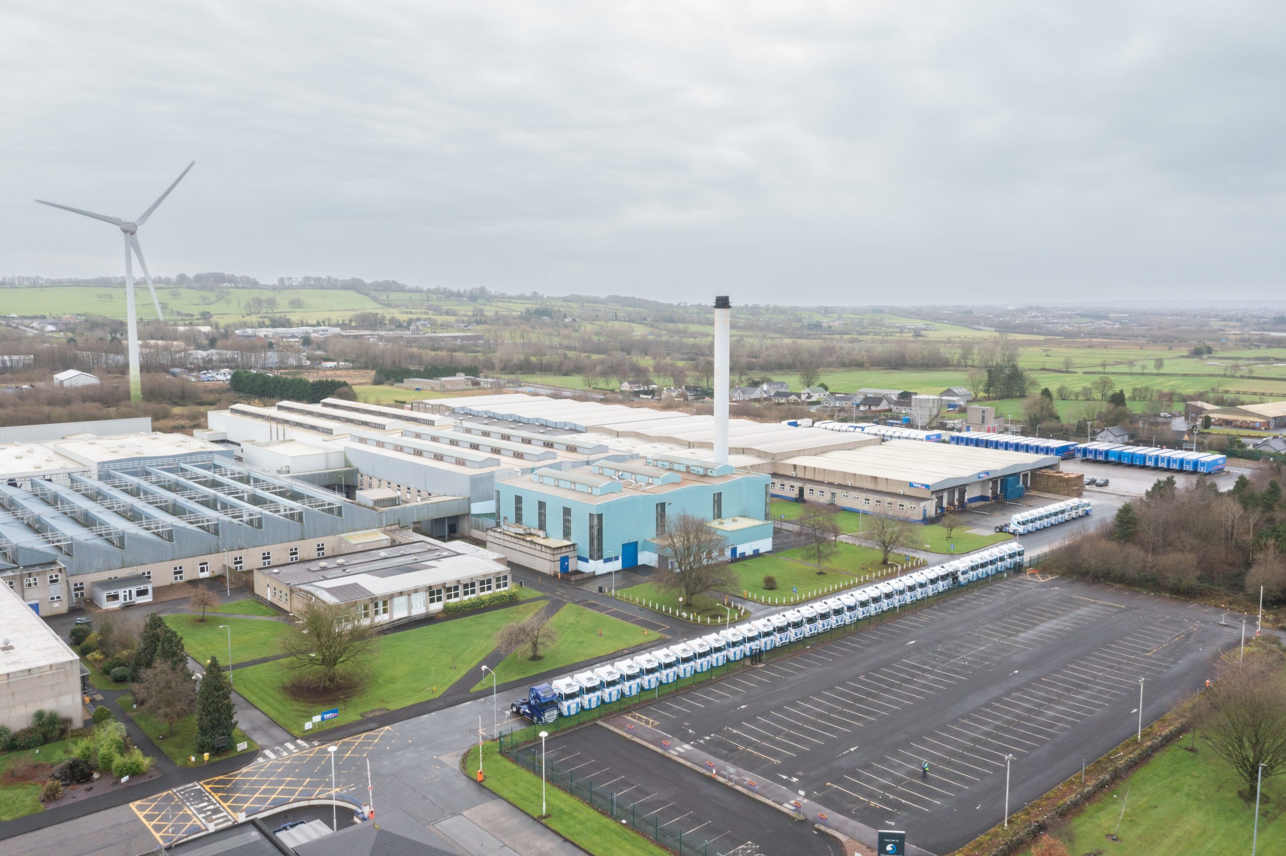 Aerial view of TST Group Site in Ballymena